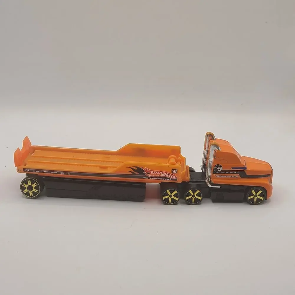 2002 Hot Wheels Motorsports Semi Transport Truck & Trailer 1039EA